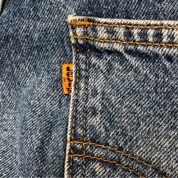 Vintage Levis 550 Men’s Relaxed Fit Tapered Leg Orange Tag Jeans Sz 36x34 - Picture 7 of 13